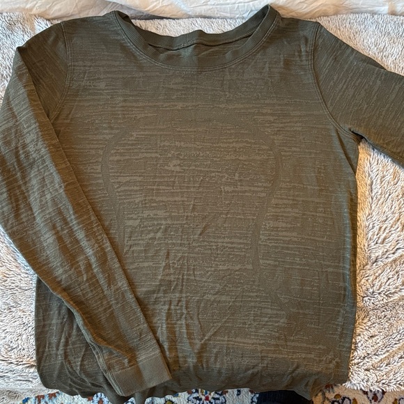 lululemon athletica Tops - lululemon athletica Olive Long Sleeve Tee